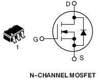 NTGD3148N, Power MOSFET 20 V, 3.5 A, Dual N-Channel, TSOP-6